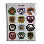 STICKER SHEET [SLIGHTLY LARGER THAN A5]